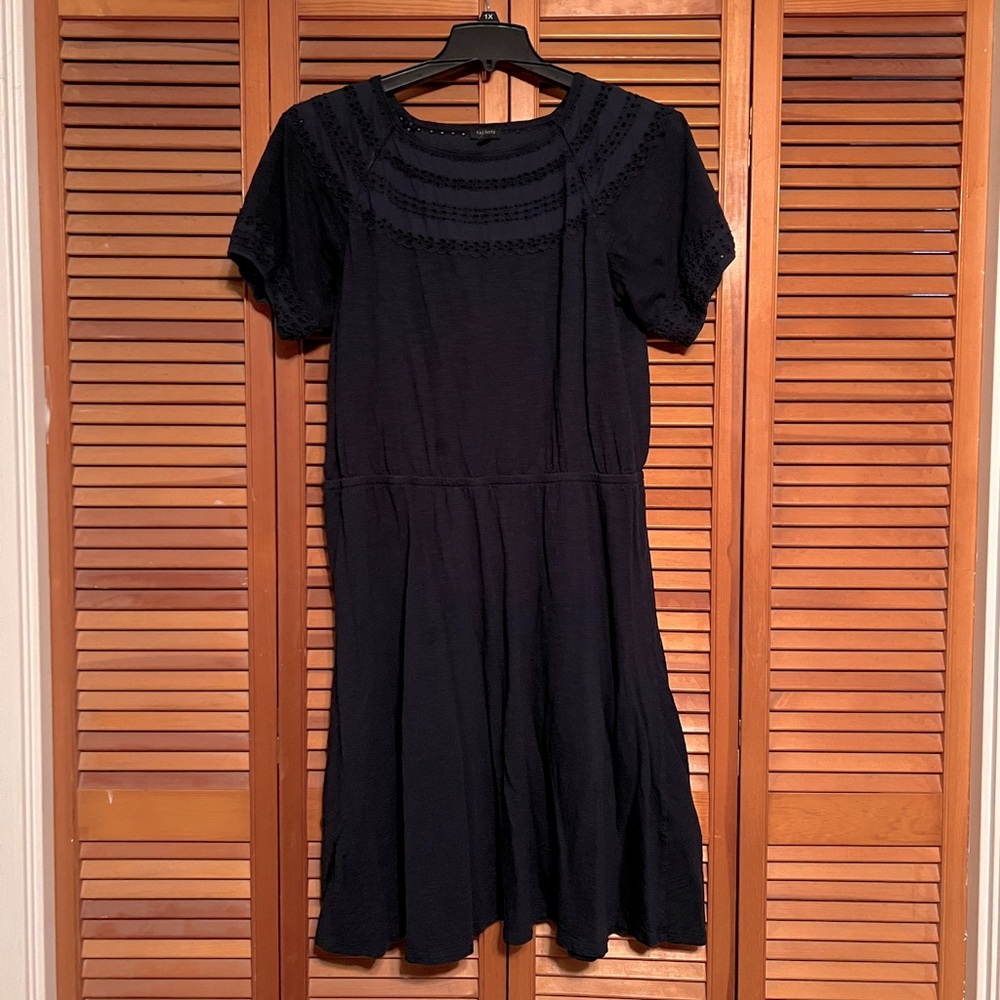 Talbots navy blue dress